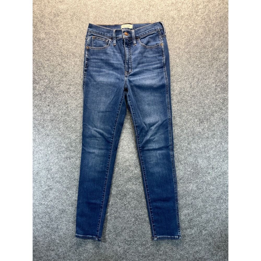 Madewell Jeans Women's 27 10" Roadtripper Skinny High Rise Blue Denim Stretch